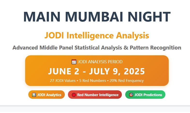 MAIN MUMBAI NIGHT  JUNE 2 - JULY 9, 2025
