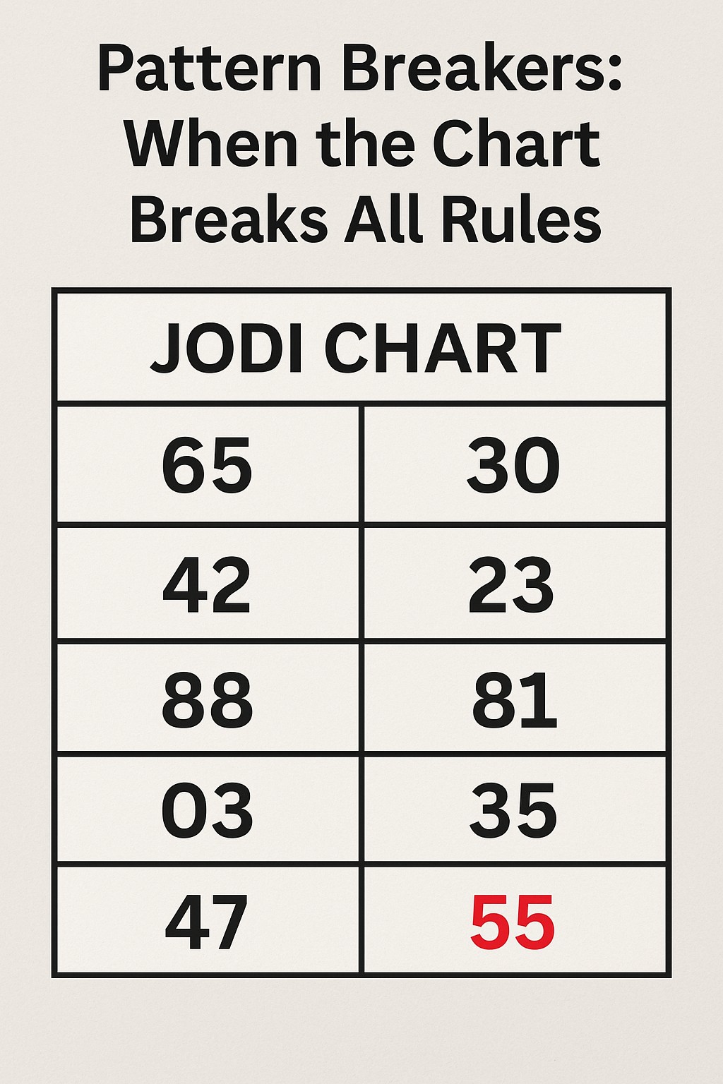 “Pattern Breakers: When the Chart Breaks All RulES IN GAME OF SATTA MATKA?