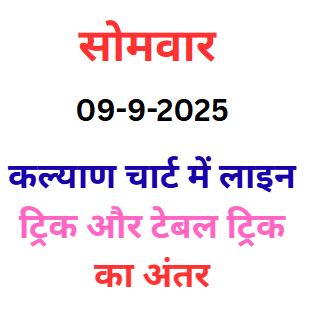 Line Trick vs Table Trick in Kalyan Chart