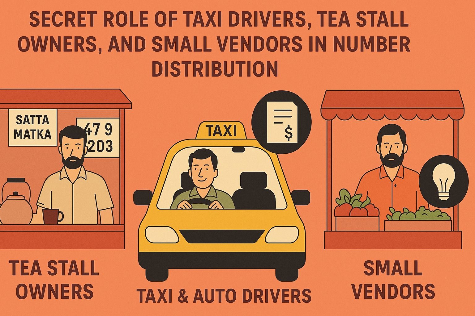 Secret Role of Taxi Drivers, Tea Stall Owners, and Small Vendors in Number Distribution