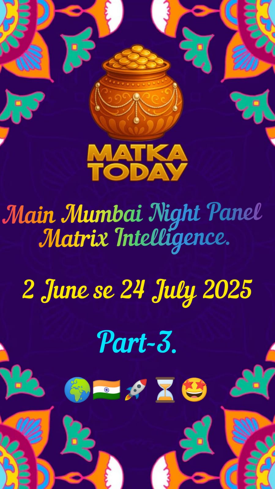 MAIN MUMBAI NIGHT Panel Matrix Intelligence! 2 June se 24 July , 2025