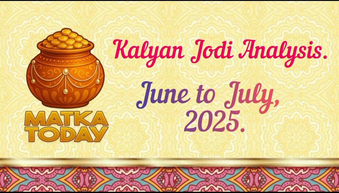 KALYAN JODI Analysis. June to July , 2025