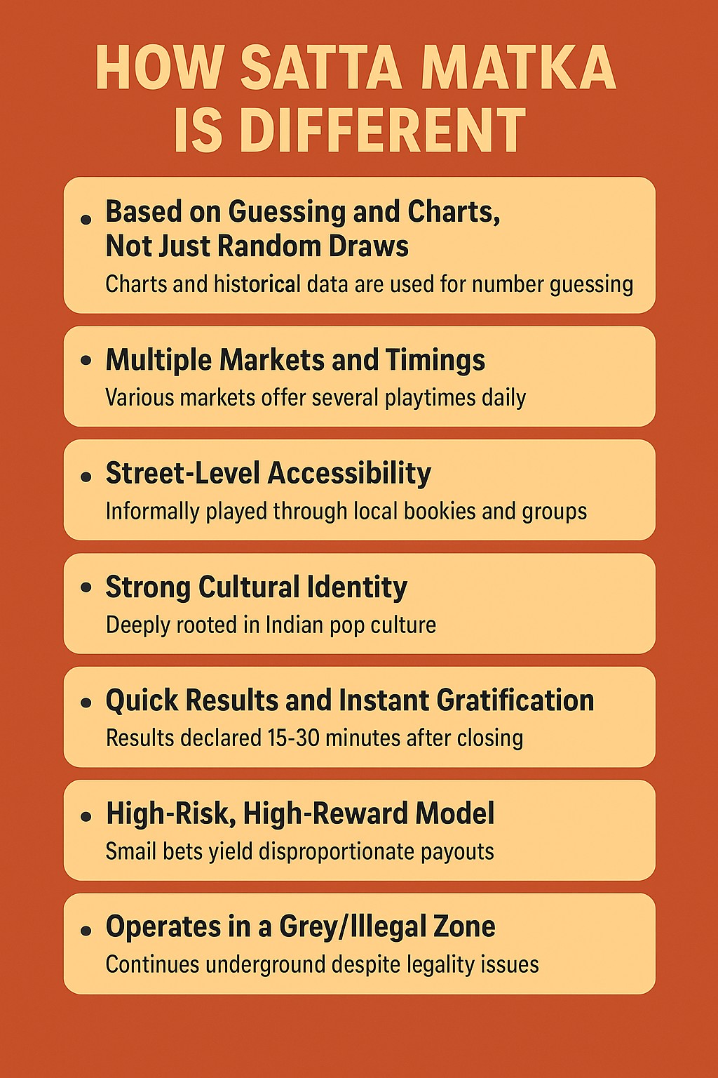 What makes Satta Matka different?