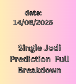 Single Jodi Prediction Full Breakdown