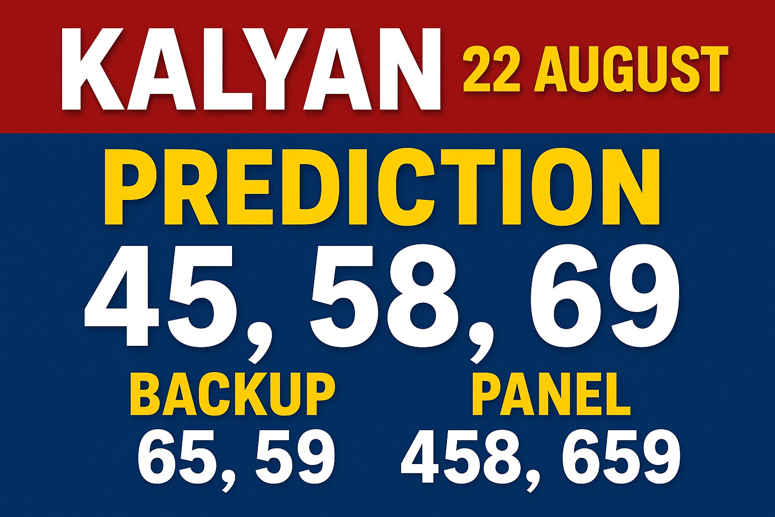 KALYAN JODI Analysis Comprehensive JODI Analysis Report: 22/8/ 2025