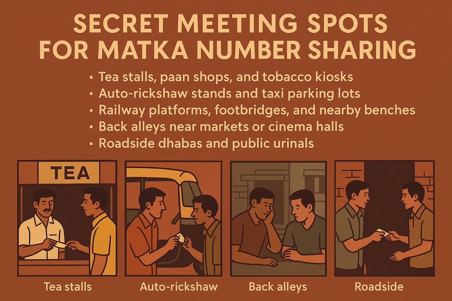 Secret Meeting Spots in Cities for Offline Number Sharing
