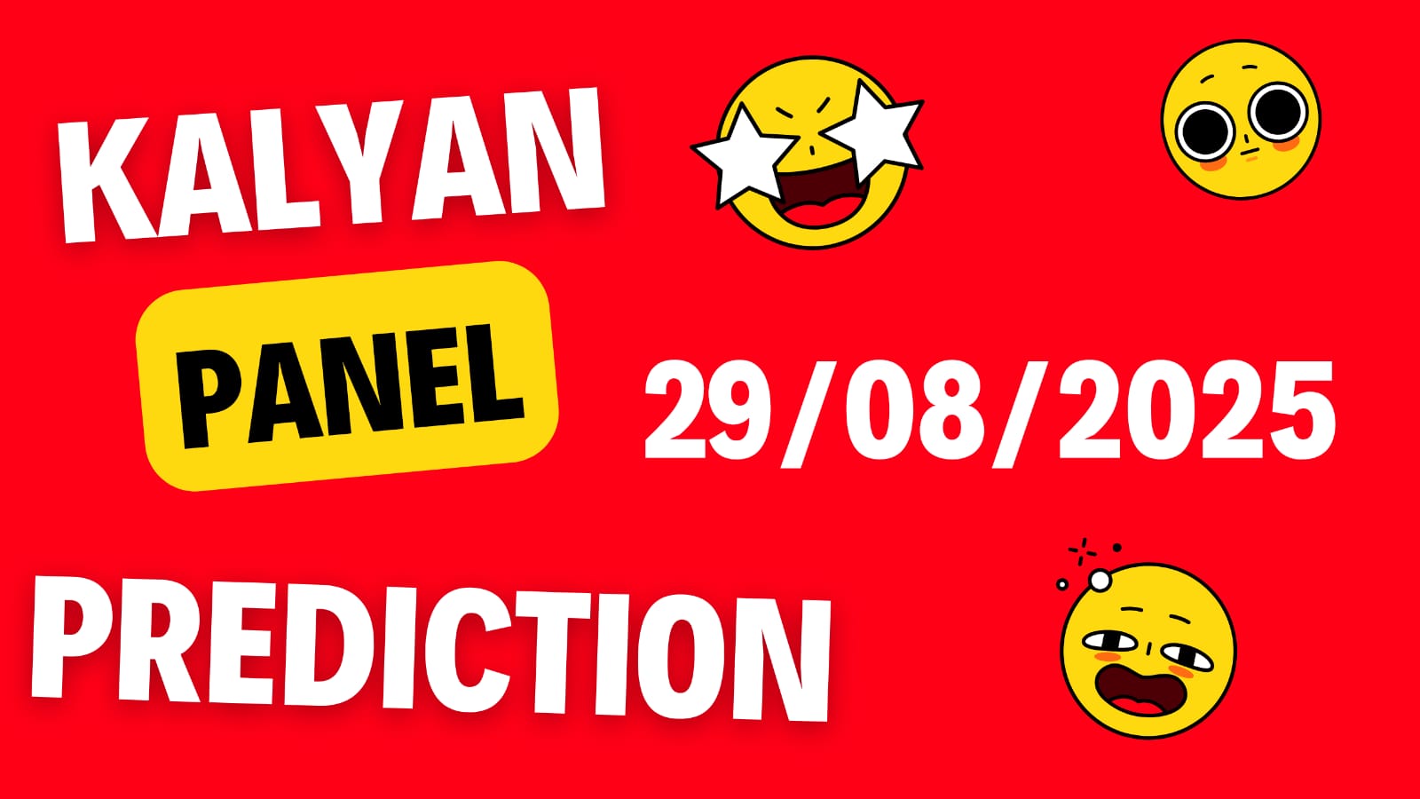 Kalyan Panel Number Analysis . August 29, 2025